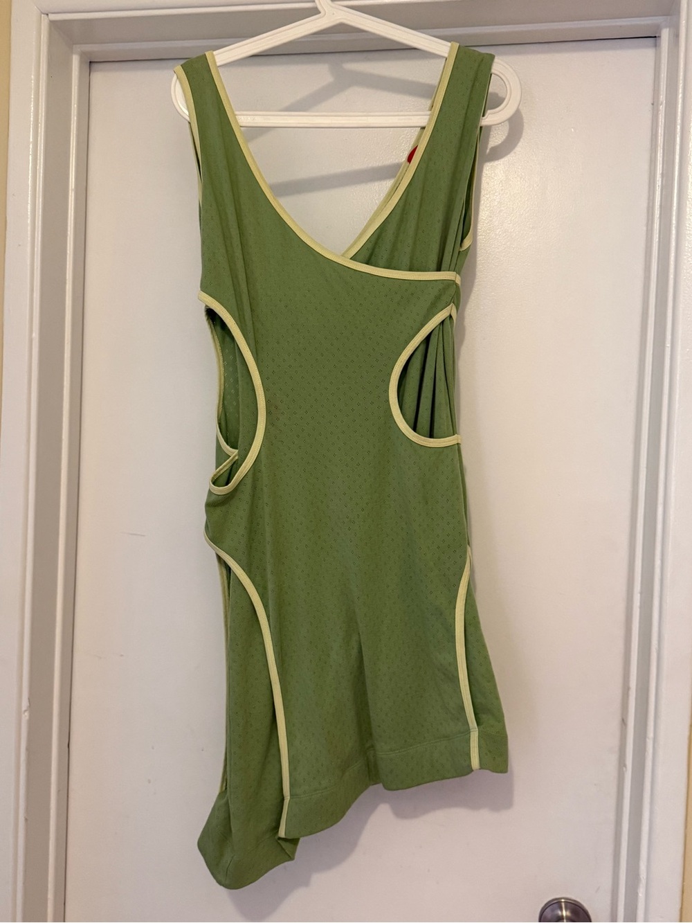 Eckhaus Latta Knit Green Surface Dress Pistachio Yellow Knit Cotton - Picture 5 of 8